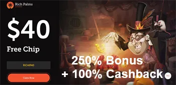 RichPalms casino bonus